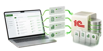 Работает вместе с 1С:УНФ — предметная композиция для Клиенты и сделки. В понятном процессе